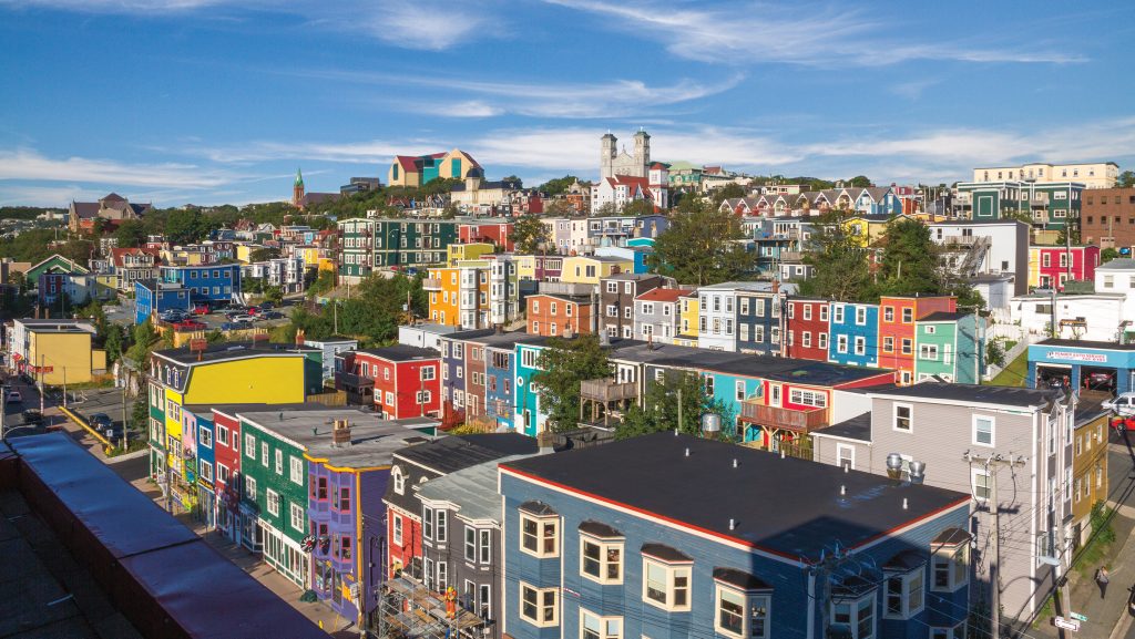 St. John's, the capital of Newfoundland and Labrador. 
